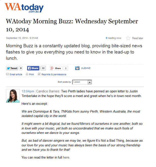  http://www.watoday.com.au/wa-news/watoday-morning-buzz-wednesday-september-10-2014-20140910-3f6vi.html